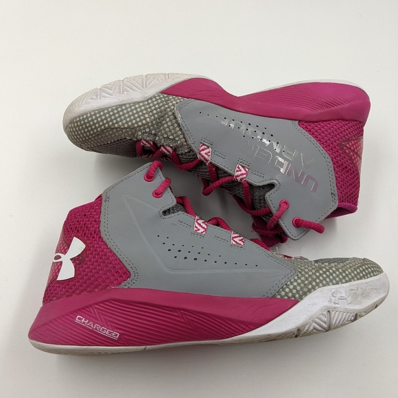 UNDER ARMOUR Torch Fade High Top Basketball Shoes Sz 8 - Picture 6 of 16